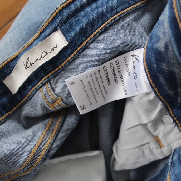 Preowned KanCan Light Wash Ashlyn Mid Rise Super Skinny Jeans 28 Juniors 9 - Picture 13 of 14